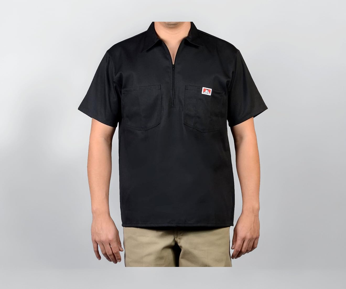 Buy Ben Davis 124 Adult's Solid Color SS Work Shirts Black Medium